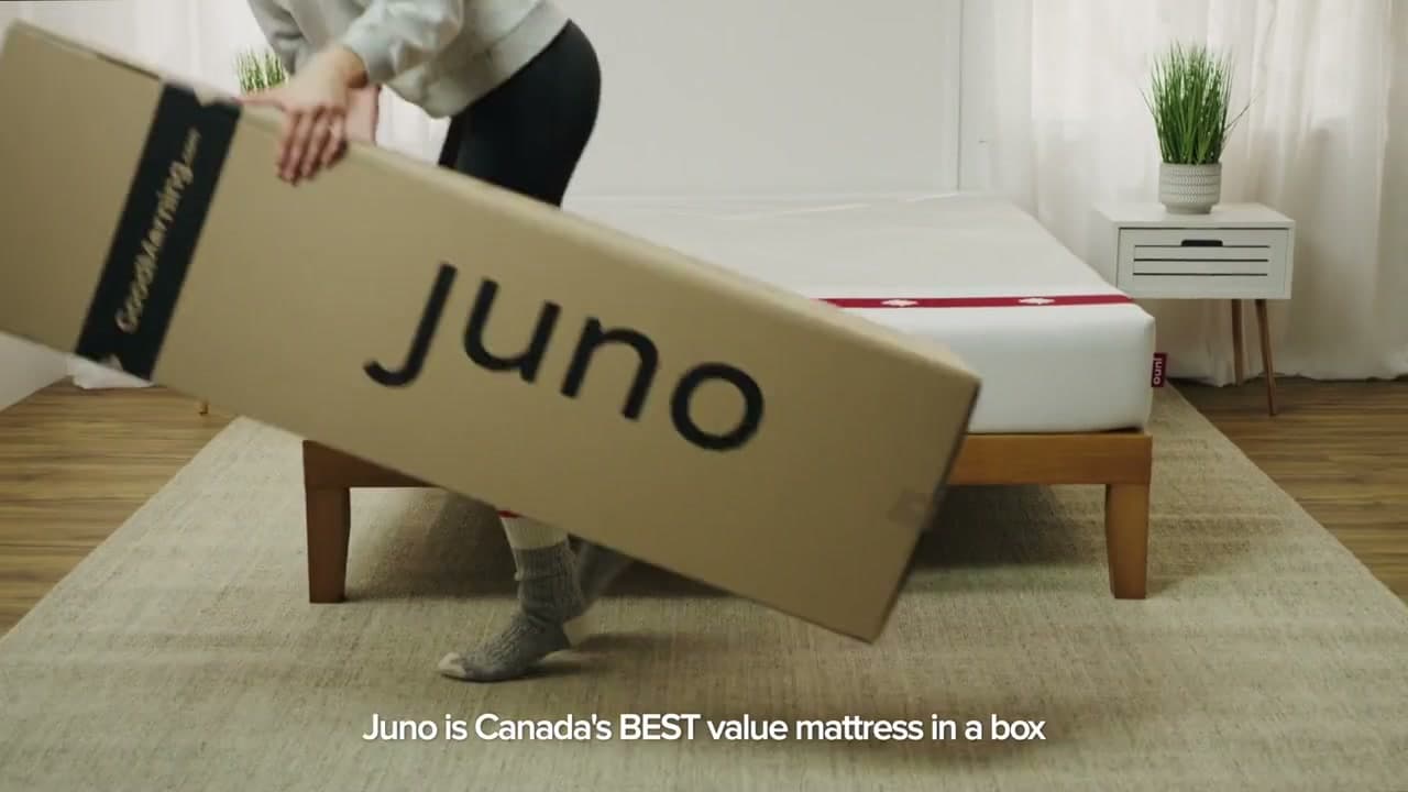 Genuine Juno campaign frame from the launch work.
