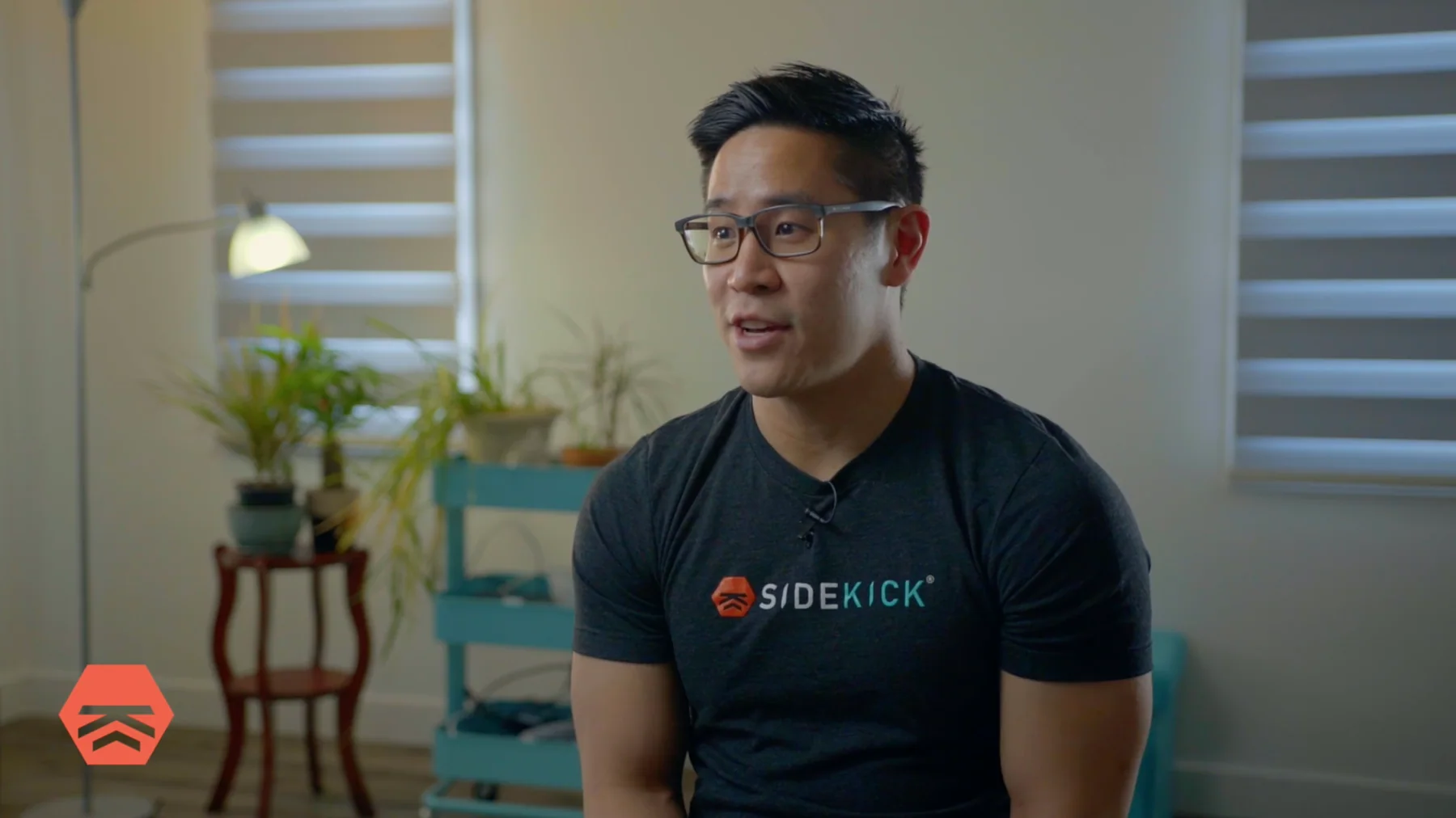 Sidekick founder video campaign frame.